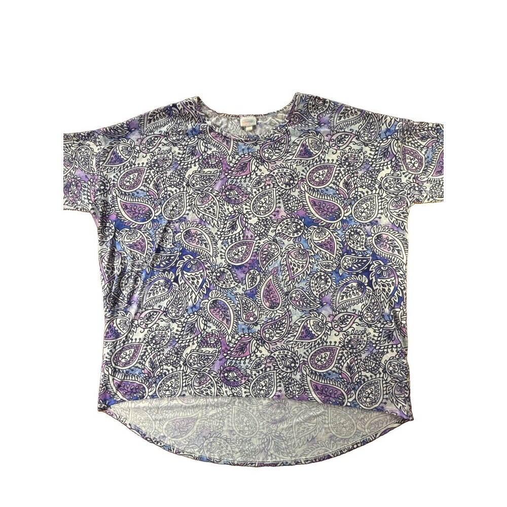 Lularoe Classic T Shirt Hi Lo Purple & Blue 3XL 24/26 XXXL Iris New 3X